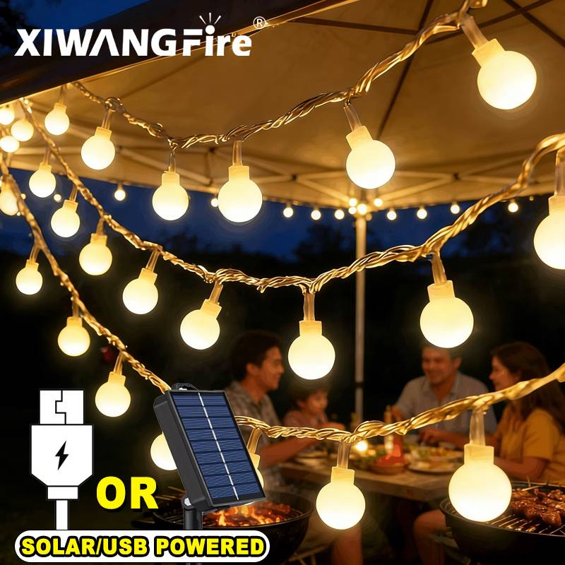 Lighting Decoration Wedding - 3-10M Solar/USB/Battery String Lights, Fairy Globe