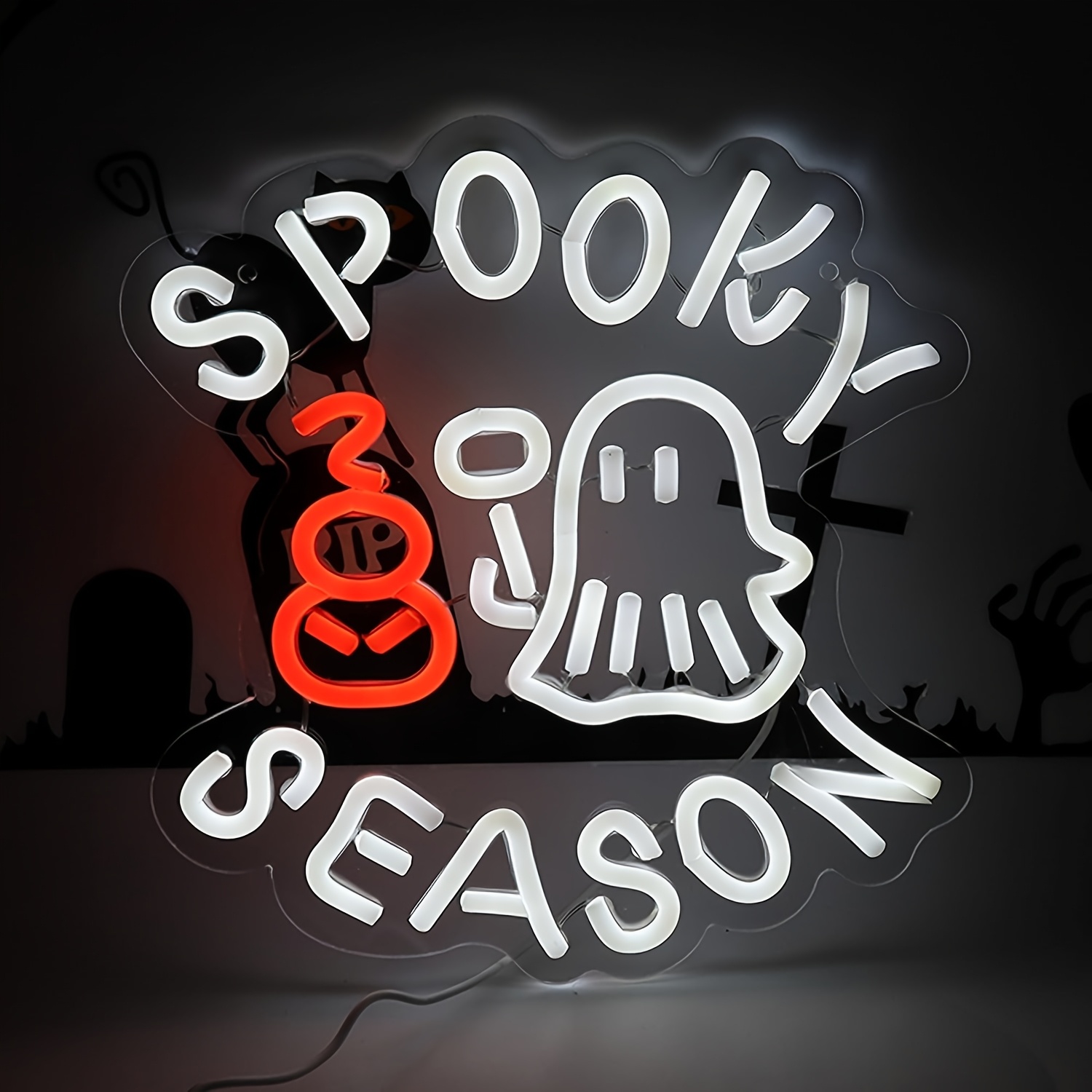 Lighting Room Decor Photo - Spooky Season Neon Sign USB Dimmable