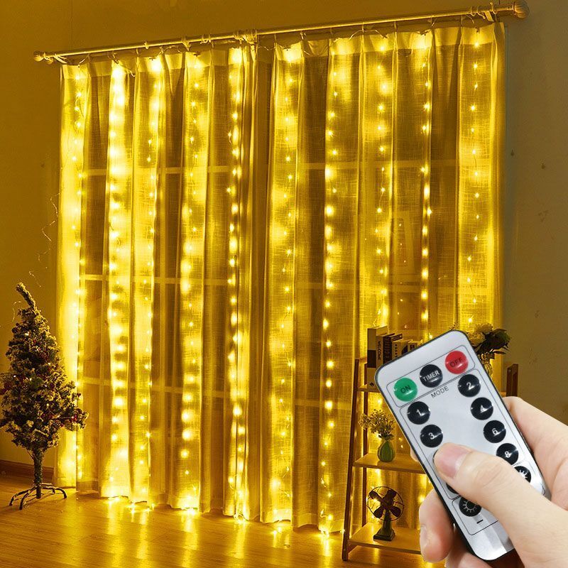 Fairy Light Curtain - Indoor Home Birthday Decoration USB Powered