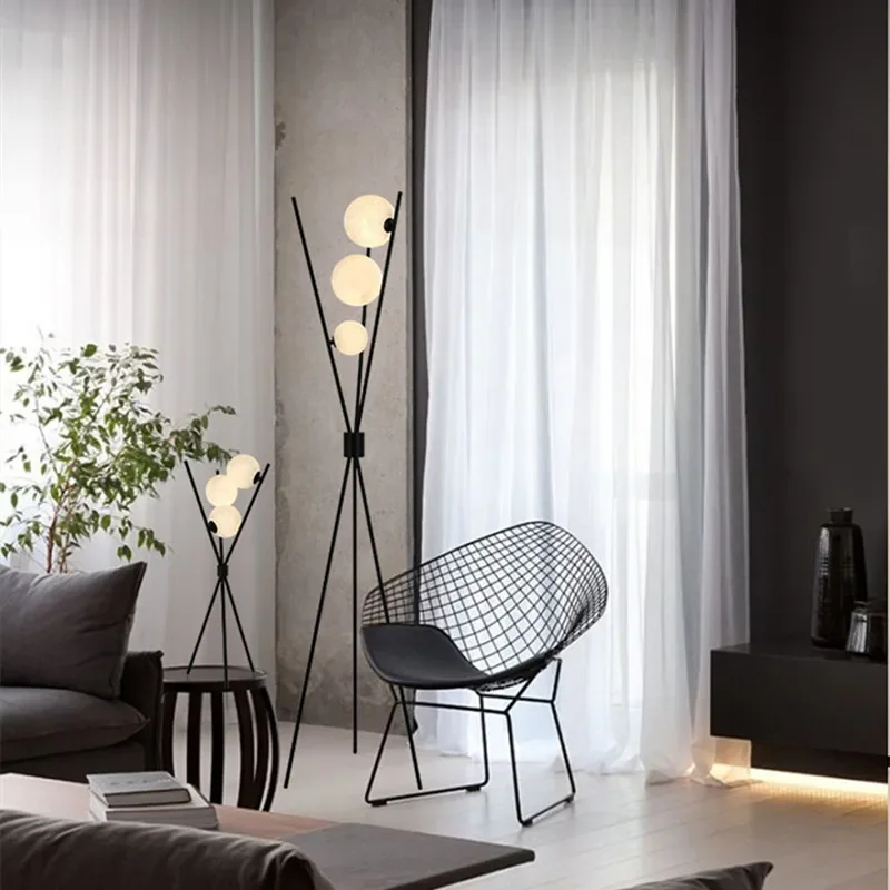 Floor Lamp Tripod - Artpad Nordic Black Floor Lamp Sofa