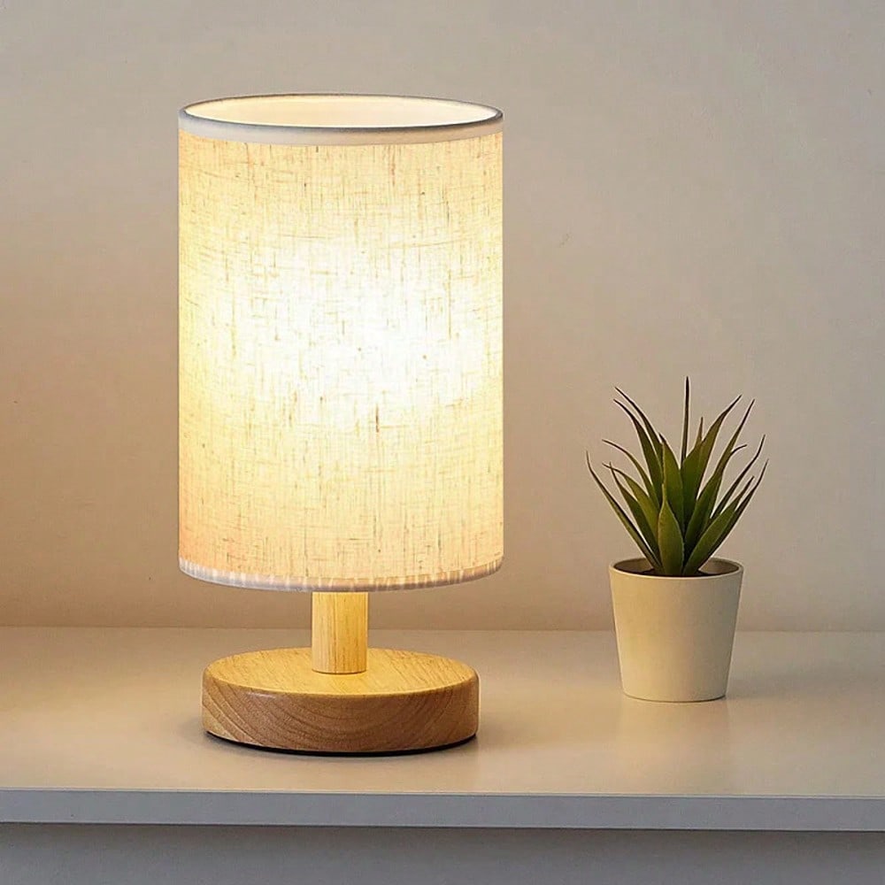 Lighting Decor Bedroom - Modern Nordic Wooden And Fabric Decorative