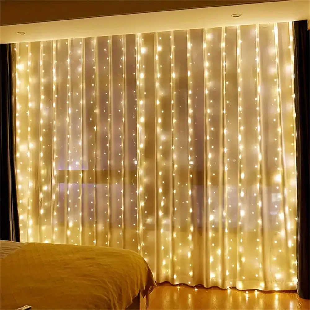 3/6m Curtain LED String Lights - огляд і ціна Fairy Light Curtain