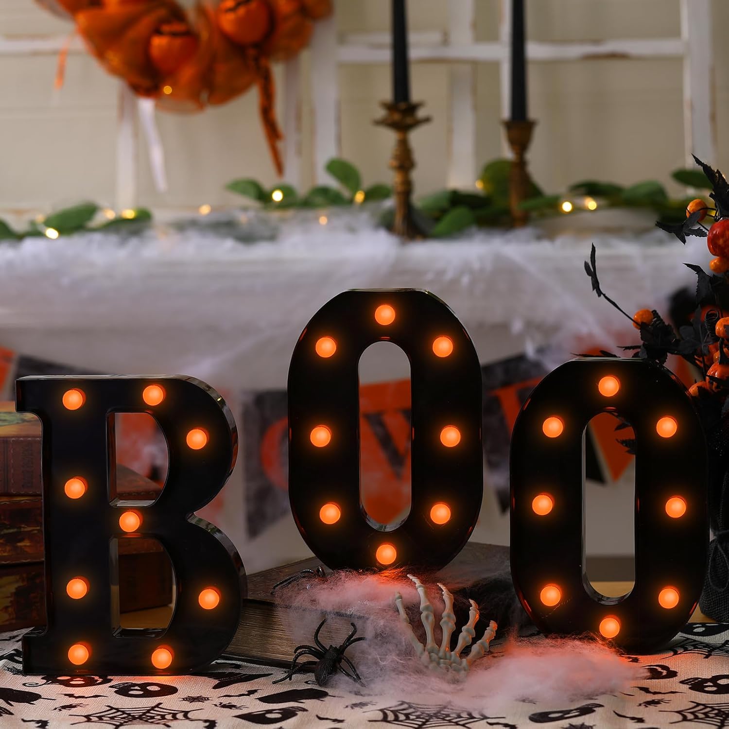 Halloween Decorations-3 LED Ma - огляд і ціна Light Up Letters Marquee