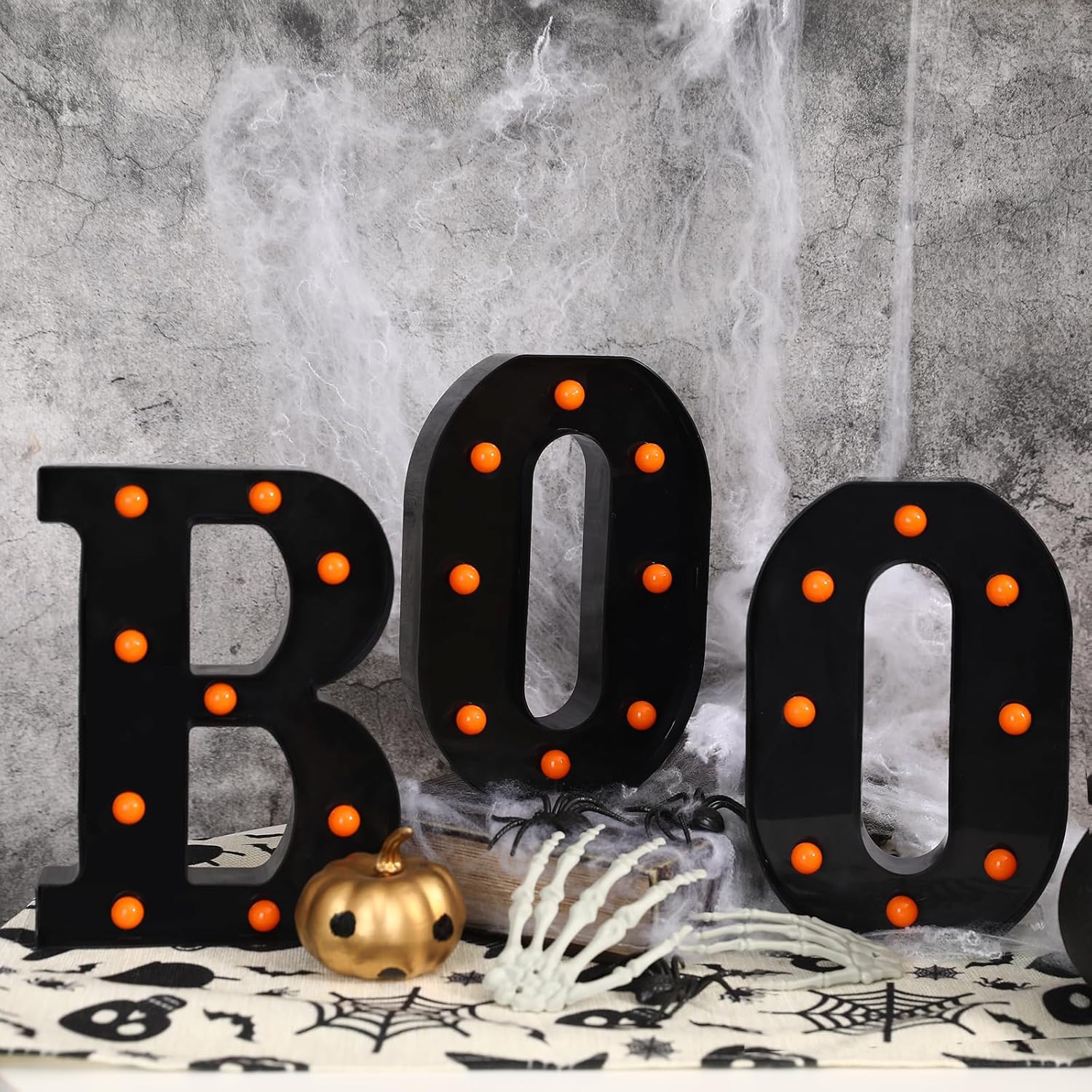 Halloween Decorations-3 LED Ma - огляд і ціна Light Up Letters Marquee