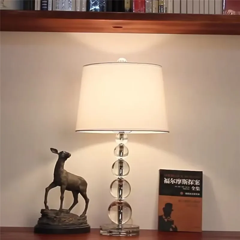 Modern Luxury Crystal Desk Lam - огляд і ціна Lighting Room Decor Photo