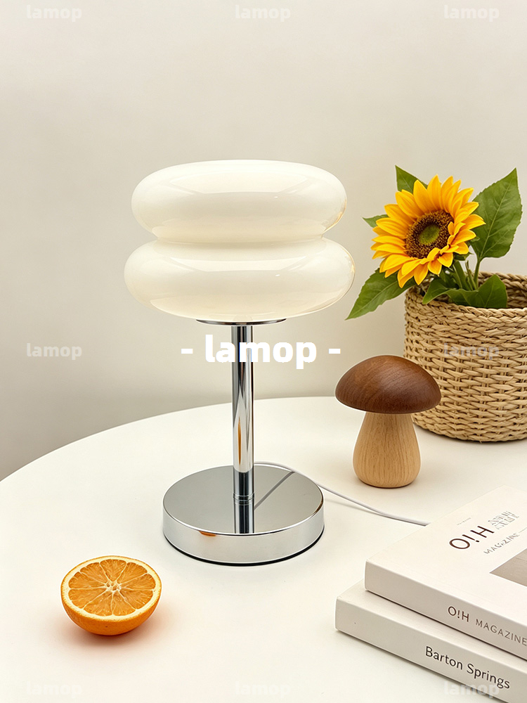 Bauhaus Cream‑Globe Table Lamp - огляд і ціна Lighting Decor Bedroom