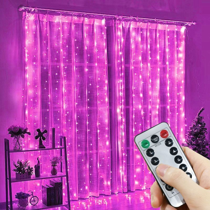 Indoor Home Birthday Decoratio - огляд і ціна Fairy Light Curtain