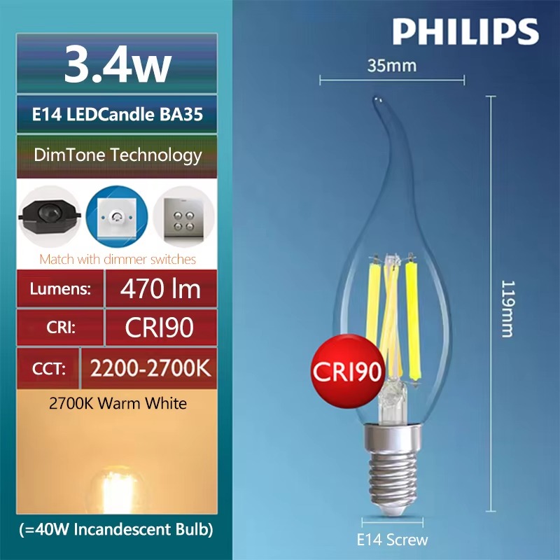 Philips LED ST64 E27 Decorativ - огляд і ціна Philips Bulb Led Classic