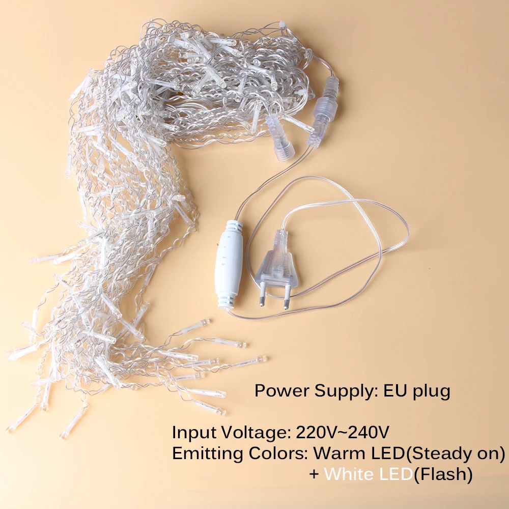 6M/12M Icicle Fairy Lights Wit - огляд і ціна Fairy Light Curtain