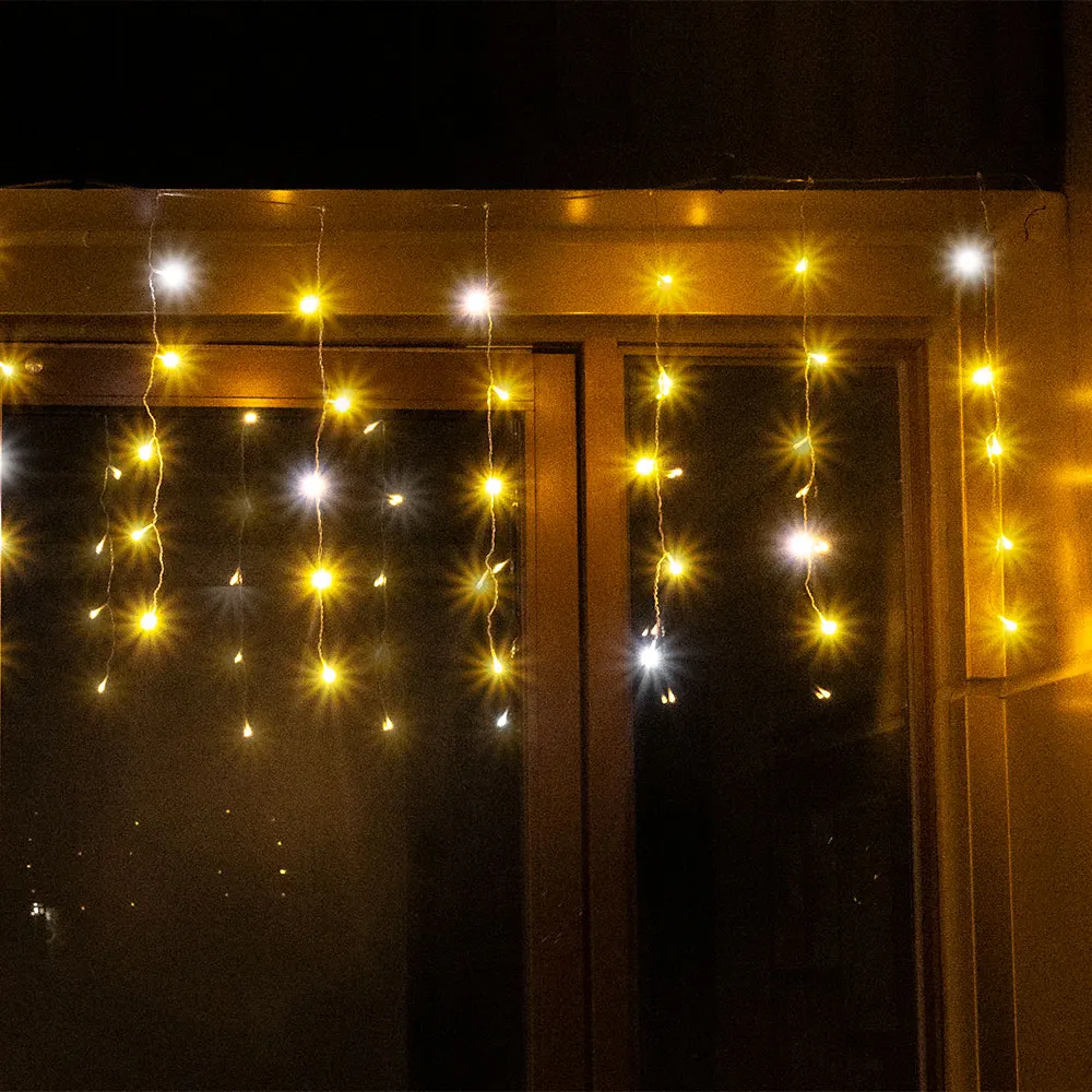 6M/12M Icicle Fairy Lights Wit - огляд і ціна Fairy Light Curtain