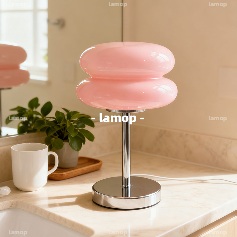 Cream Retro Bedside Table Lamp - огляд і ціна Lighting Decor Bedroom