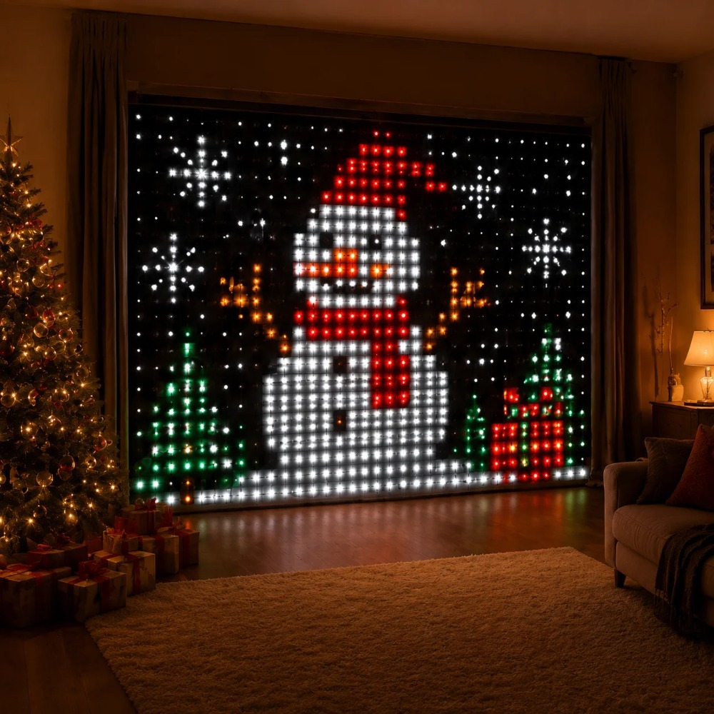 LED Pixel Curtain Lights Bluet - огляд і ціна Fairy Light Curtain