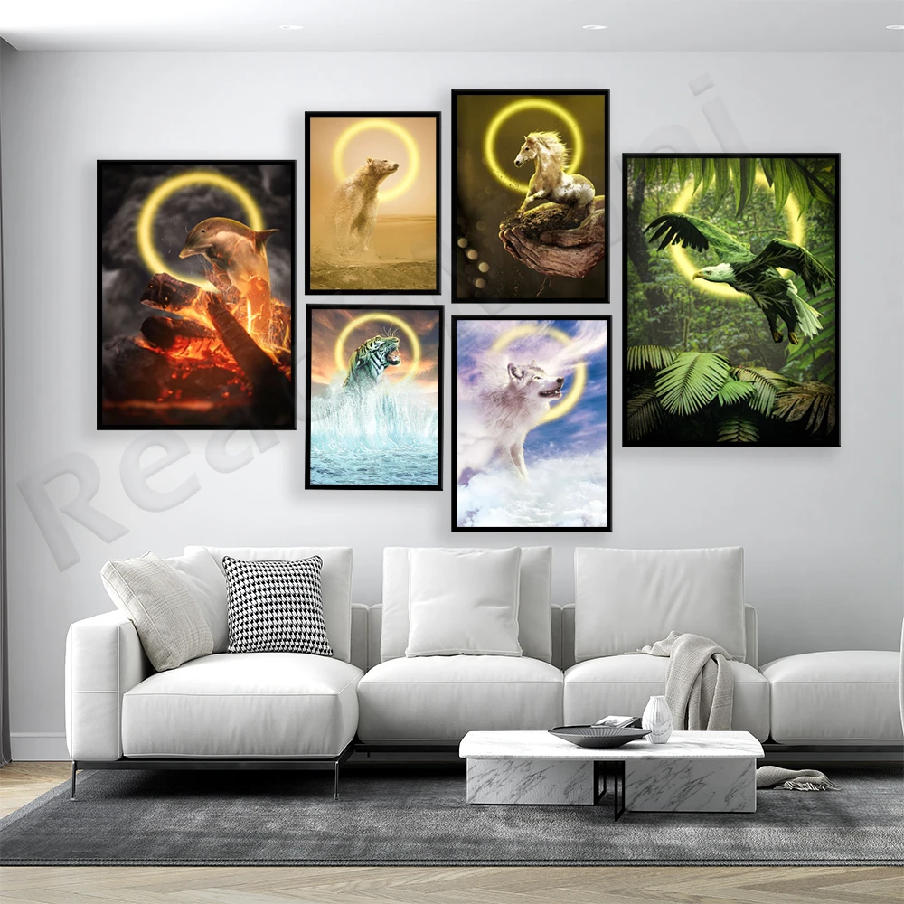 Elements eagle, wolf, dolphin, - огляд і ціна Elements Lighting Decor