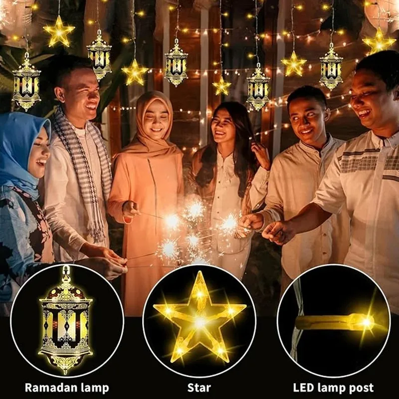 LED Moon and Star Window Curta - огляд і ціна Fairy Light Curtain