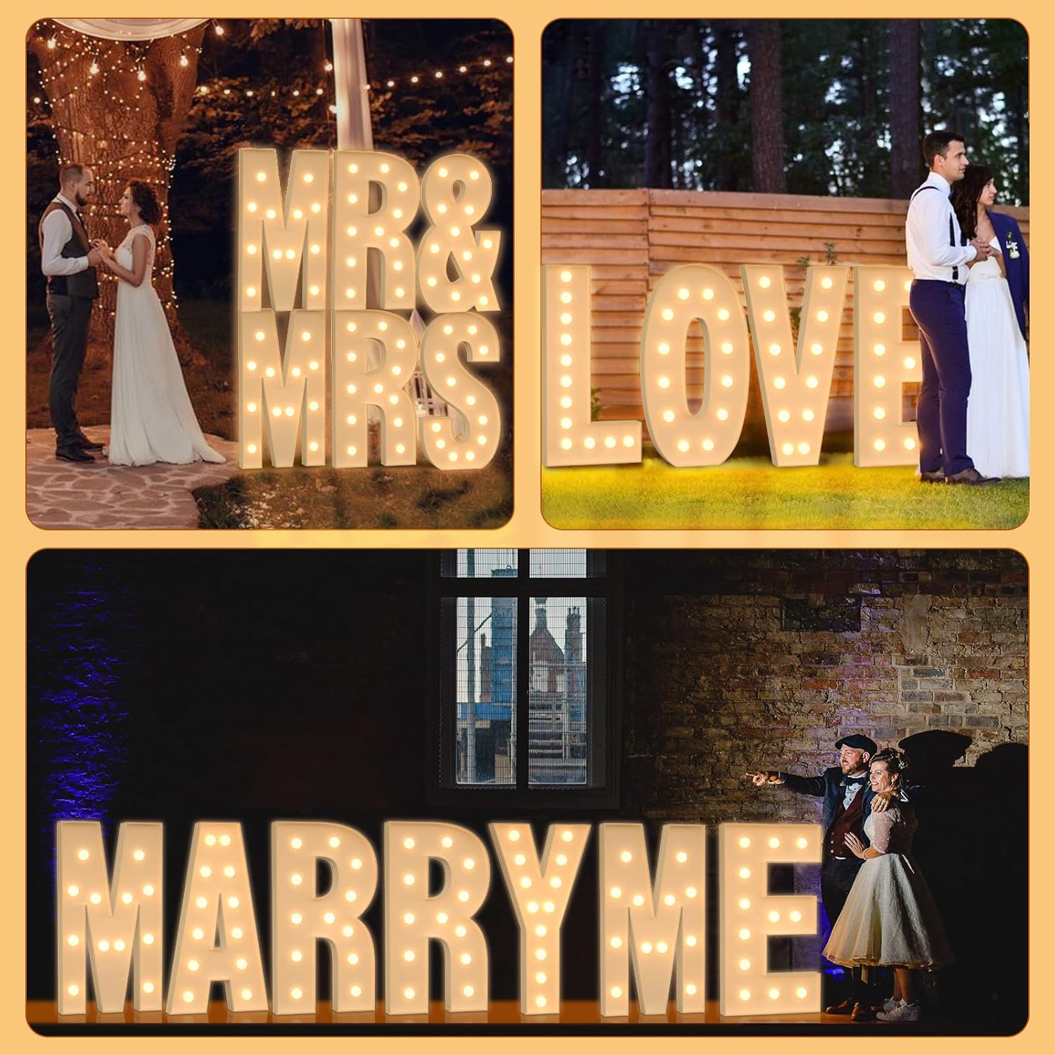 120CM DIY Marquee Letters Marq - огляд і ціна Light Up Letters Marquee