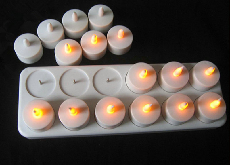 Set of 12 Rechargeable LED Can - огляд і ціна Lighting Decoration Wedding