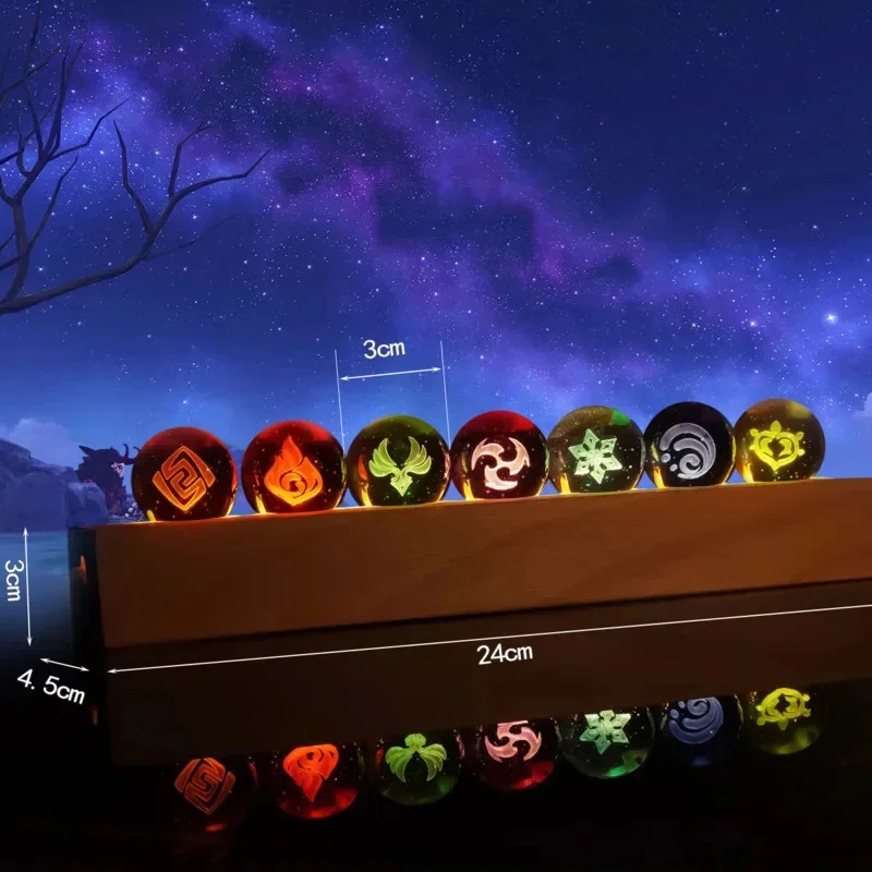 Game Genshin Impact Crystal Ba - огляд і ціна Elements Lighting Decor