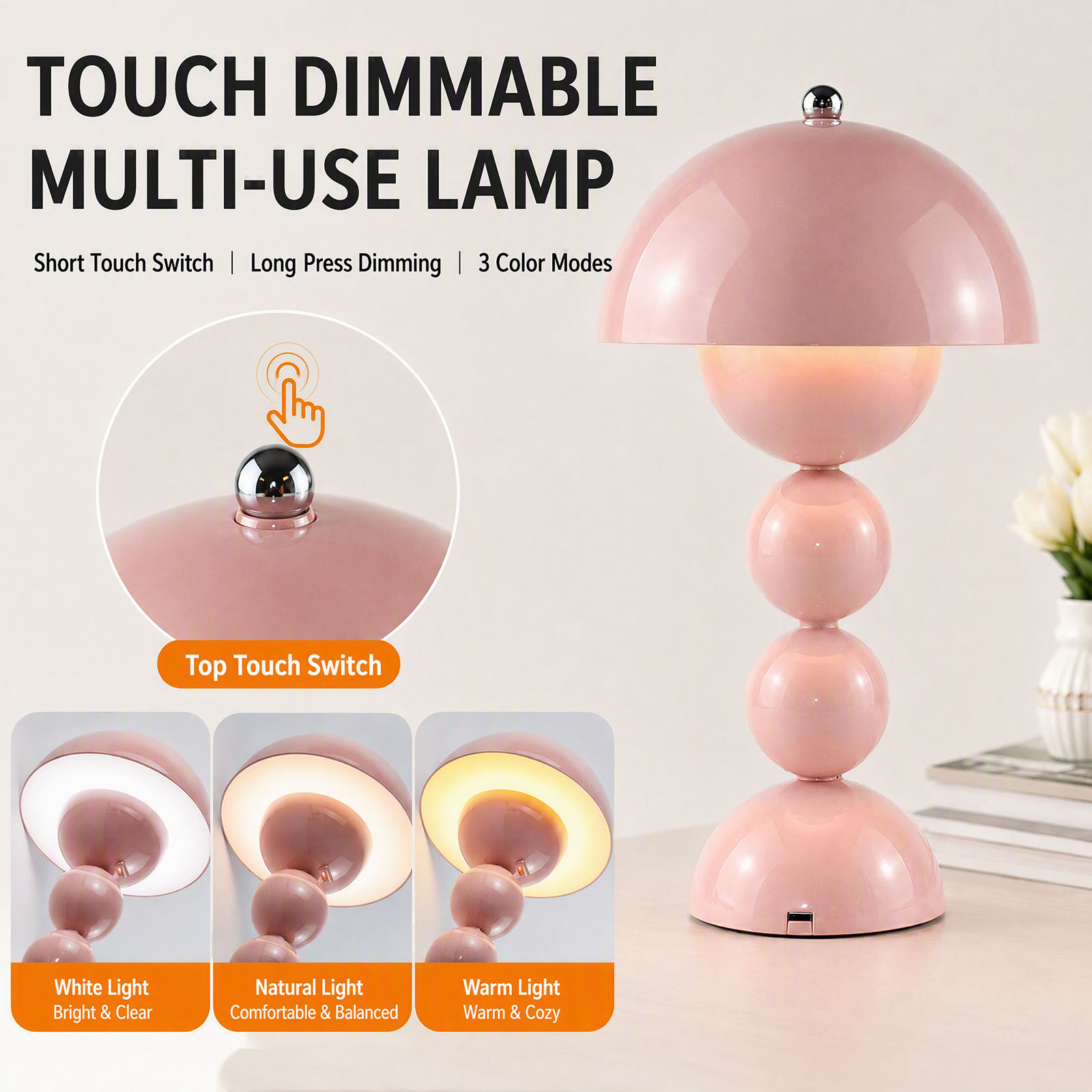 USB Mushroom Bud LED Table Lam - огляд і ціна Lighting Decor Bedroom