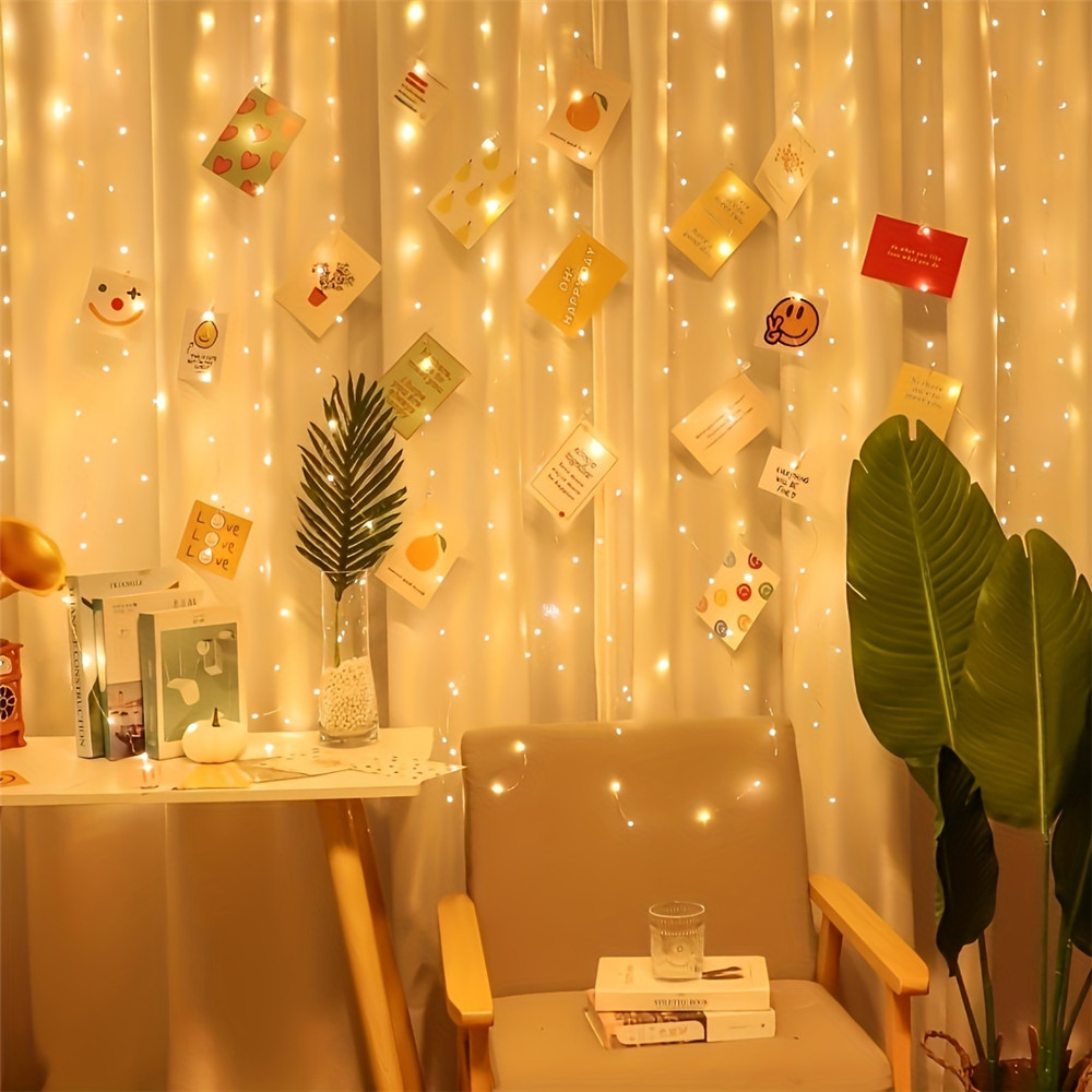 3/6M Battery Power LED Curtain - огляд і ціна Fairy Light Curtain