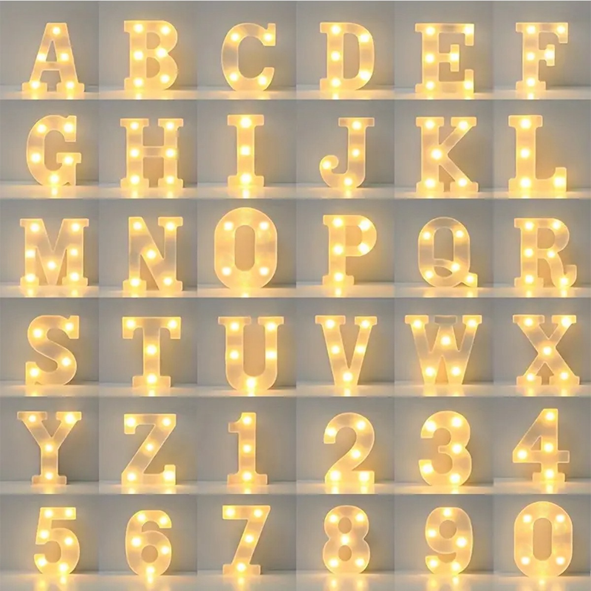 1pc White Decorative Led Light - огляд і ціна Light Up Letters Marquee