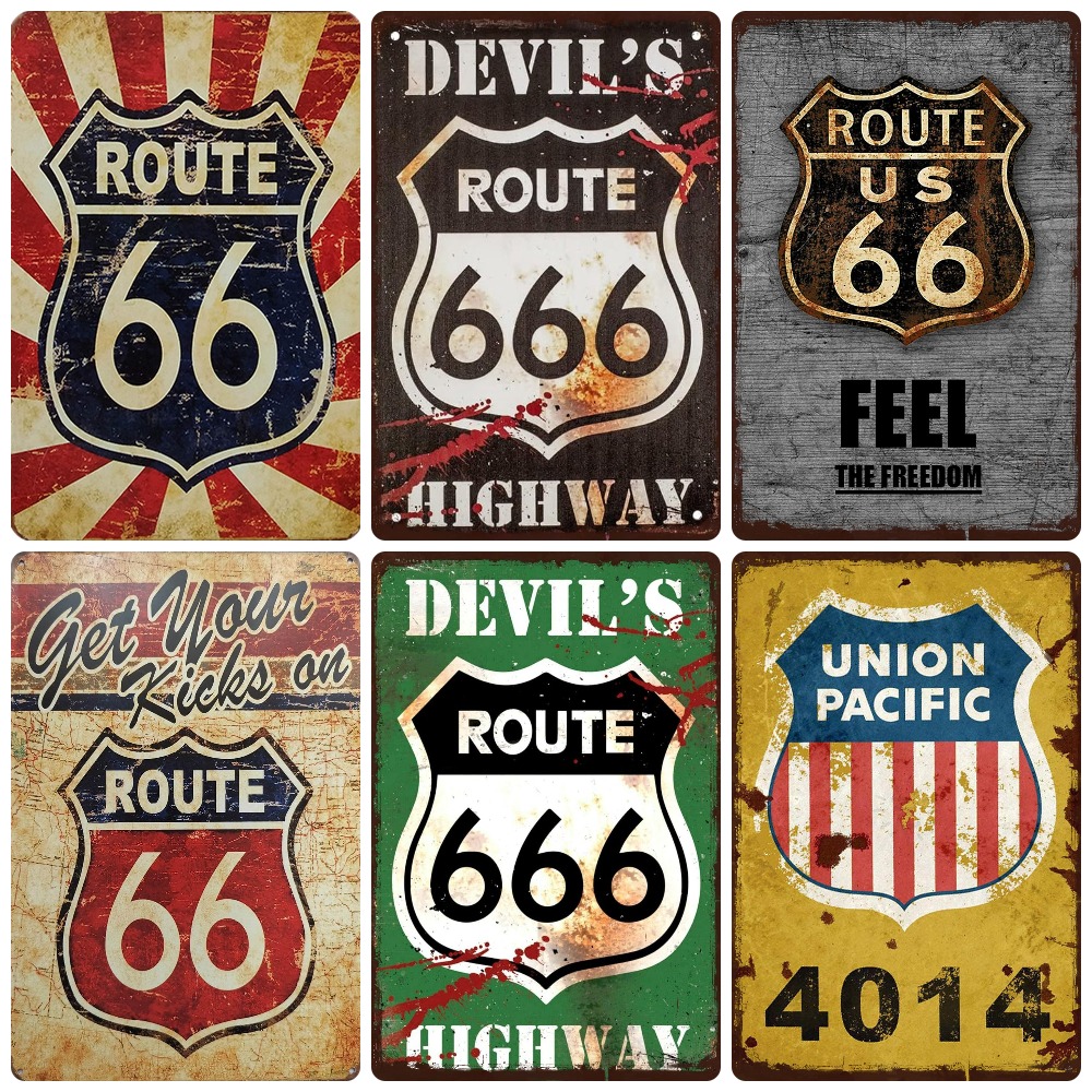 Mother Road Vintage Metal Sign - огляд і ціна Lighting Effect Home Decor