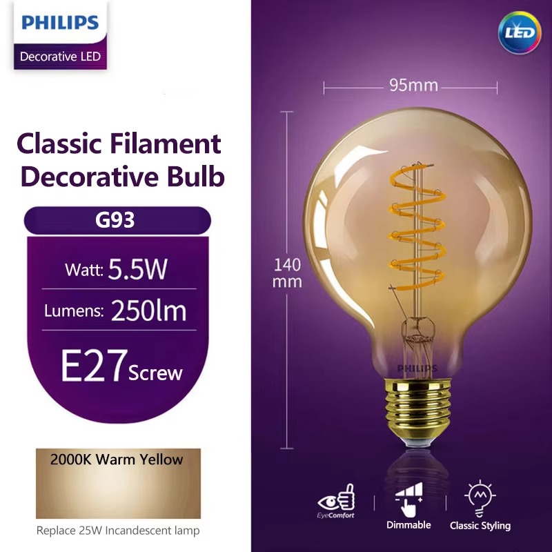 Philips Soft Amber 2000K LED D - огляд і ціна Philips Bulb Led Classic